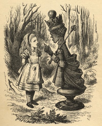 Alice and the Red Queen, illustration from 